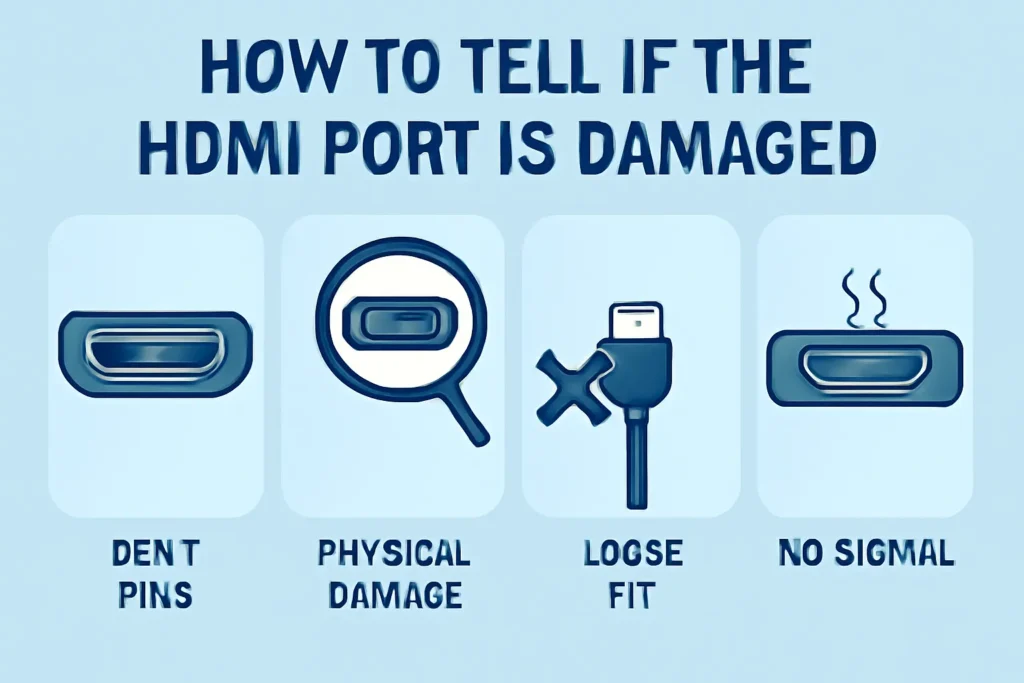 How to Tell If the HDMI Port Is Damaged
